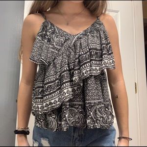 Fun Design Frill Layered Tank Top